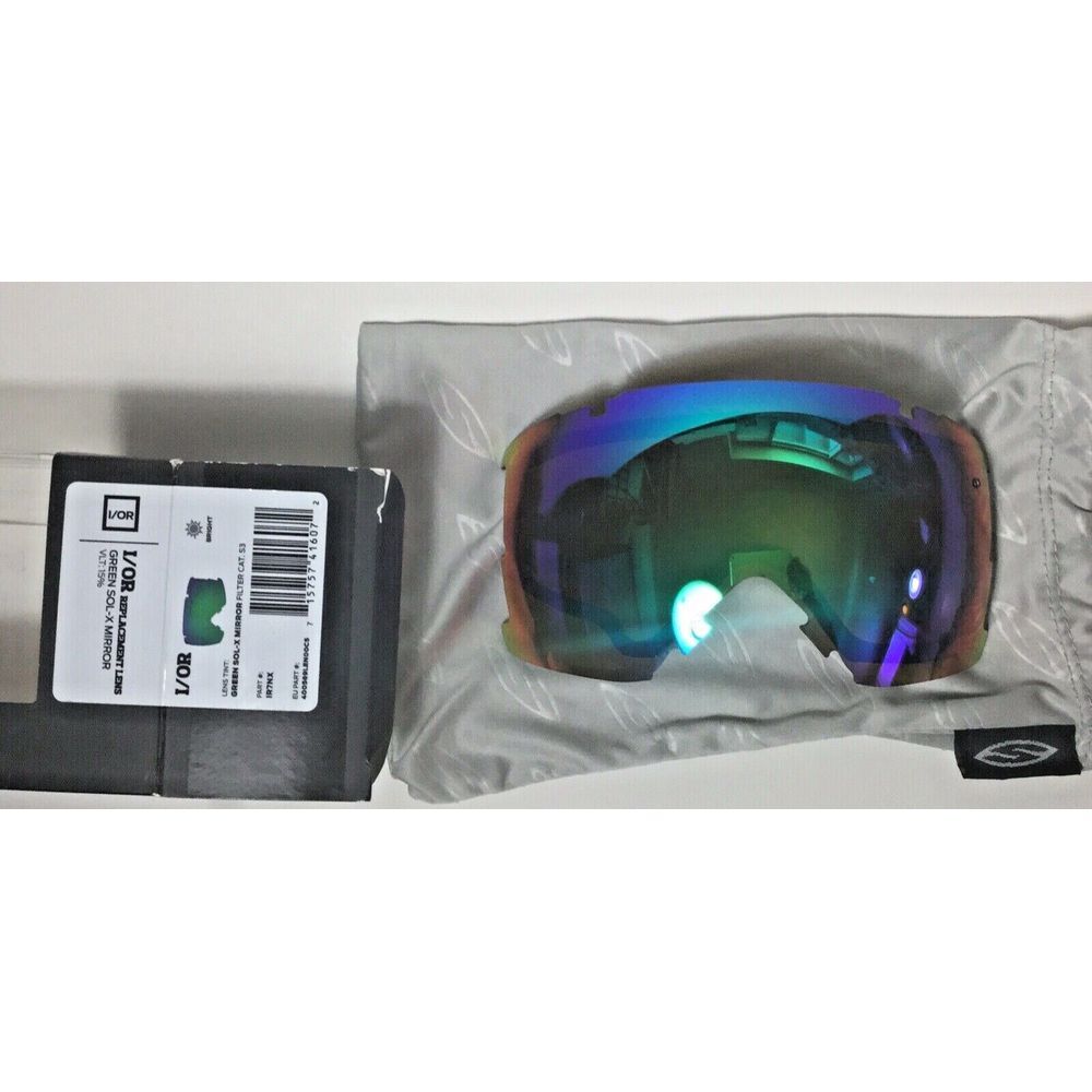 NEW Smith Optics I/OR Replacement Lens Green Sol-X Mirror VLT 15% New‎